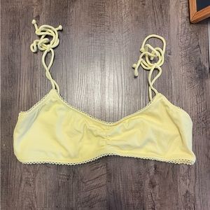 Yellow bikini top